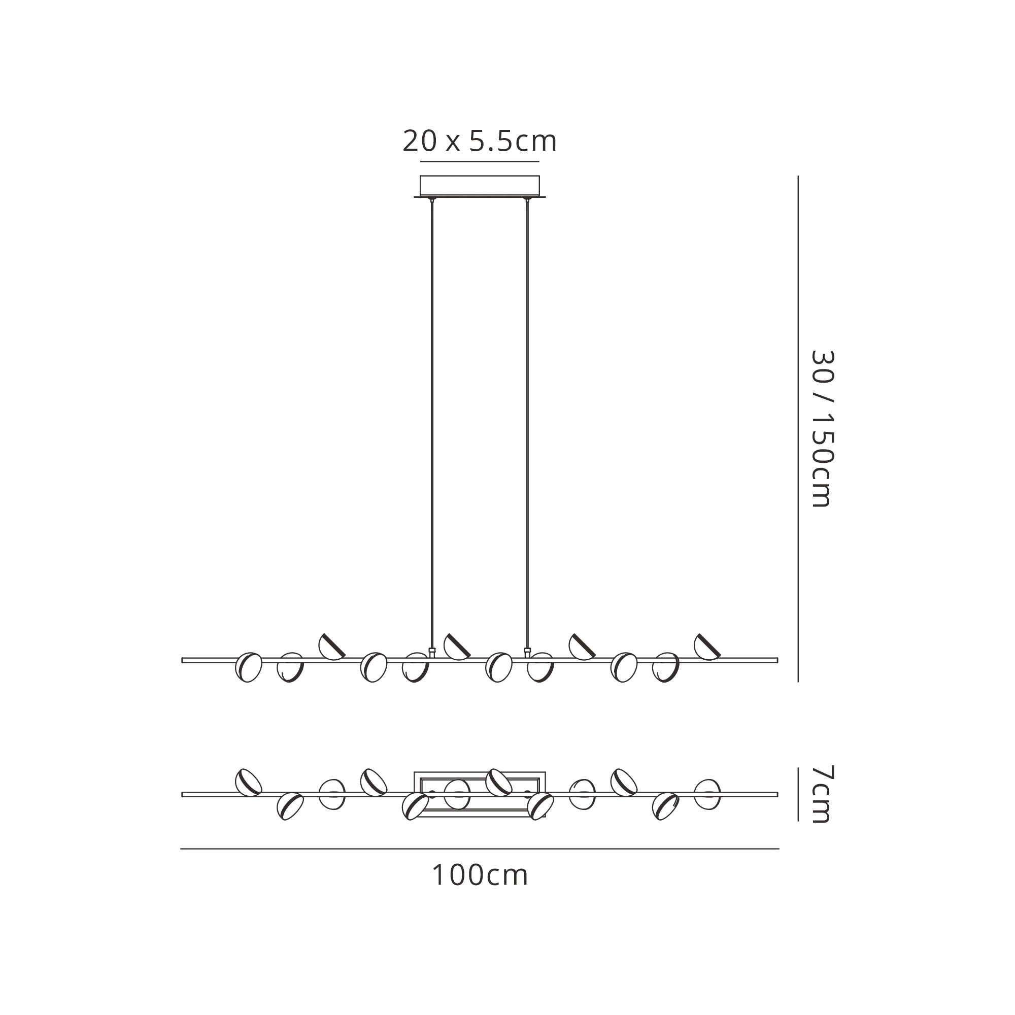 Adn Black Ceiling Lights Mantra Linear Fittings